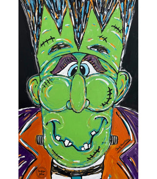 Franken-Style Graphic Tee | Blue Indigo | HALLOWEEN PREORDER