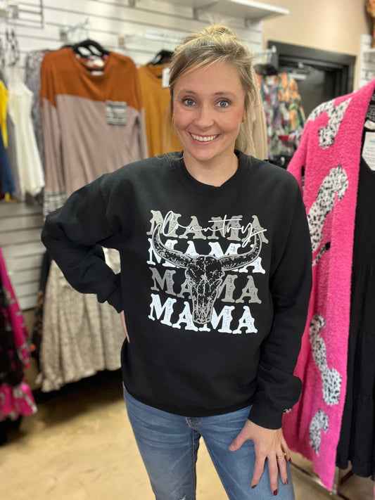 20276- Country Mama Steer Sweatshirt