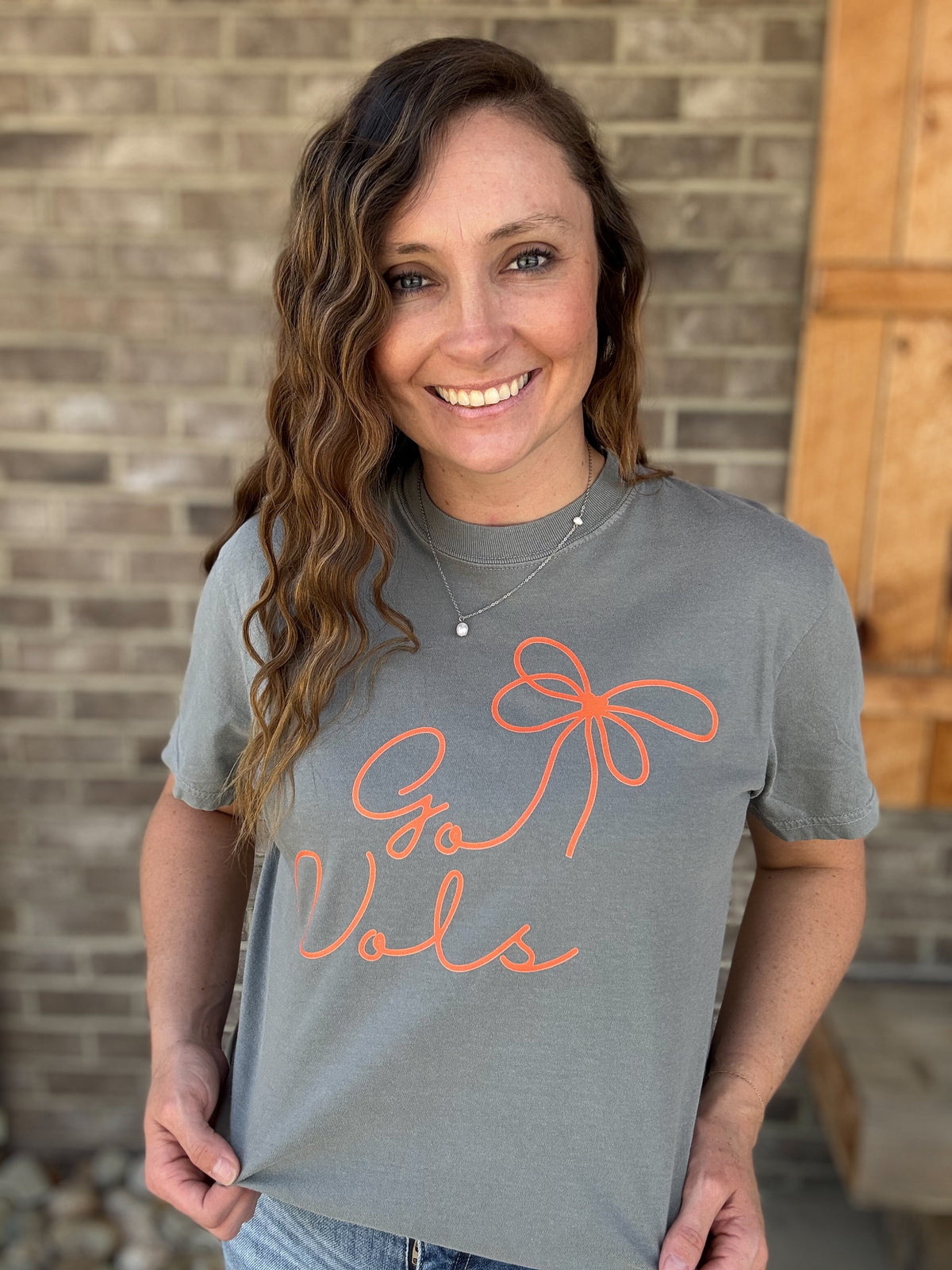 Go Vols Preppy Coquette Bow Tennessee Graphic T-shirt *TN COLLECTION*