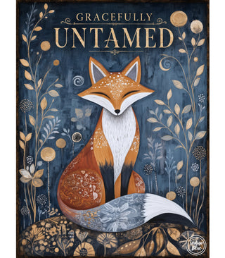 Gracefully Untamed Graphic Tee - Indigo Blue Preorder