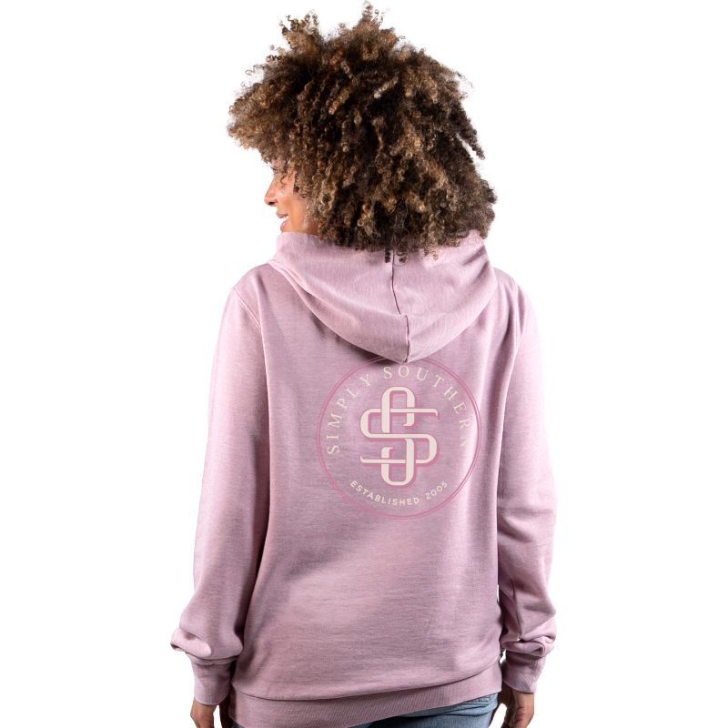 9826- Light Purple Simply Southern Logo Hoodie