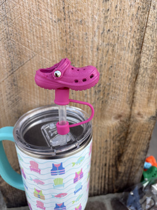 Croc Straw Topper *PICK COLOR*