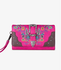 Hot Pink Montana West Buckle Collection Wallet
