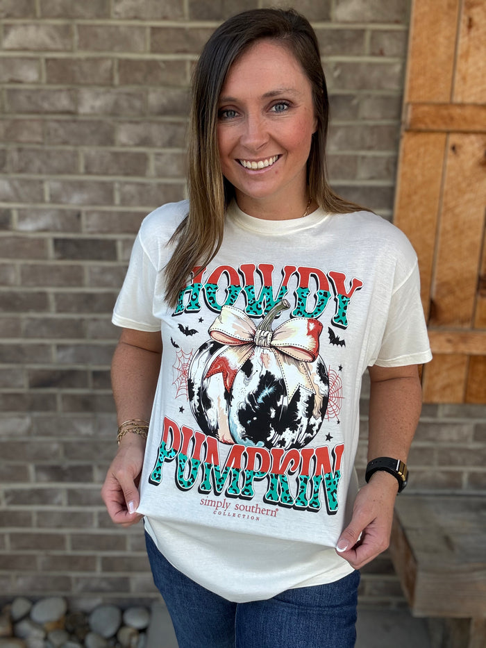 Howdy Pumpkin Short Sleeve T-Shirt by Simply Southern