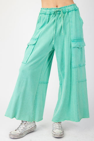 Atlantis Green Cargo Pull On Pants