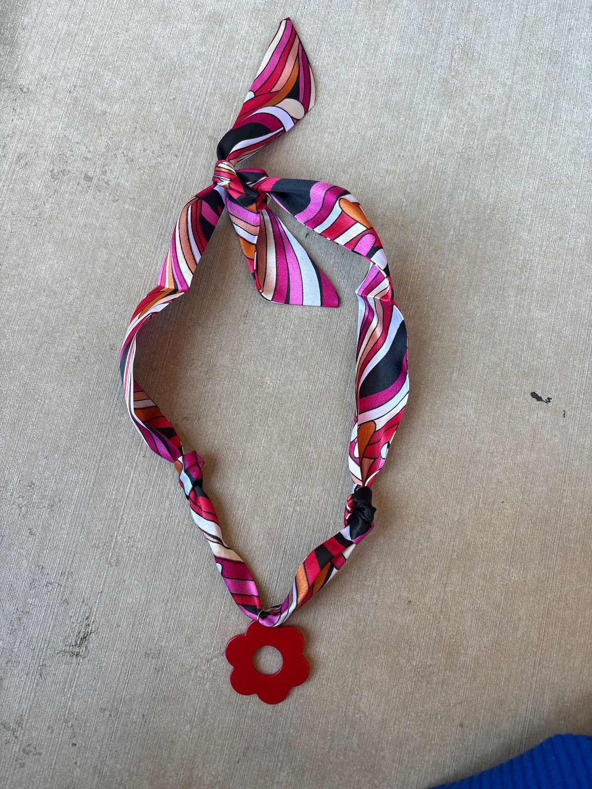 Groovy Blooms Scarf Necklace