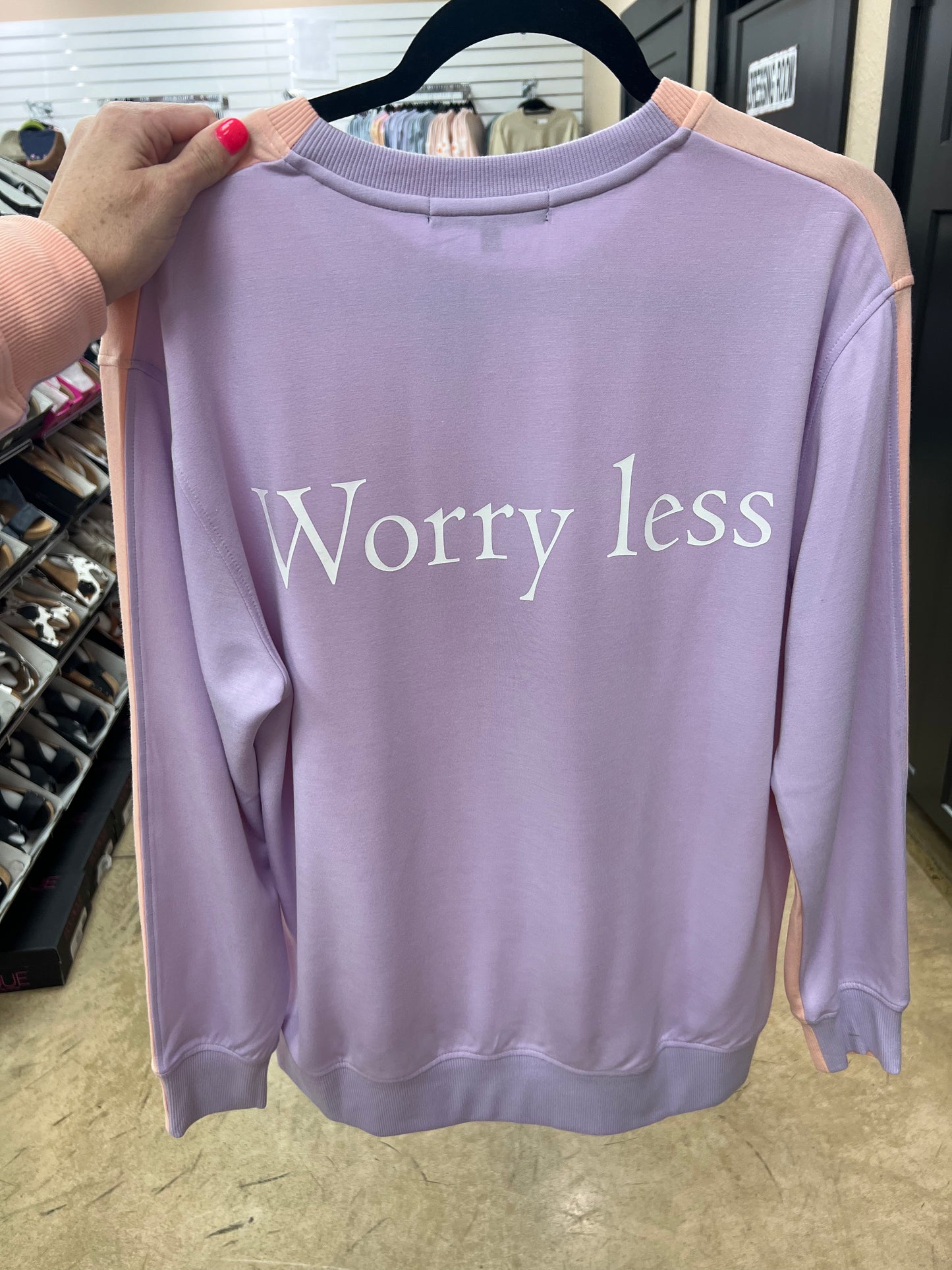 2157- Live More - Worry Less Simply Southern Pullover