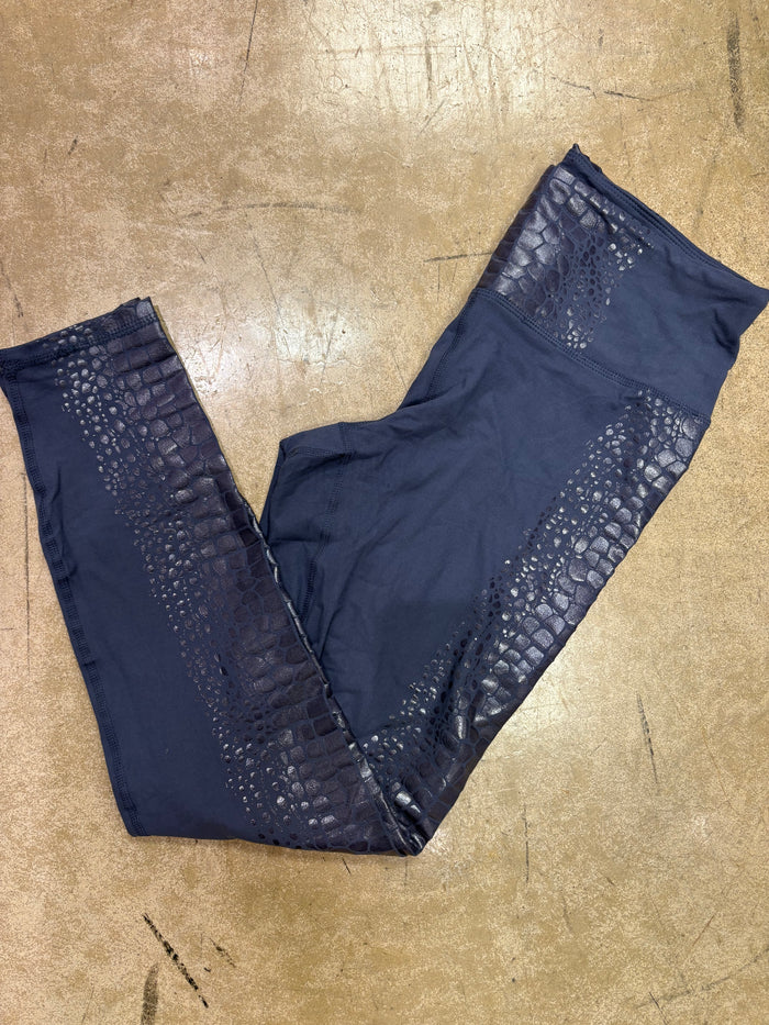 (5) Vintage Denim Full Length Leggings w/ Leopard Detail *FINAL SALE* *DOORBUSTER*