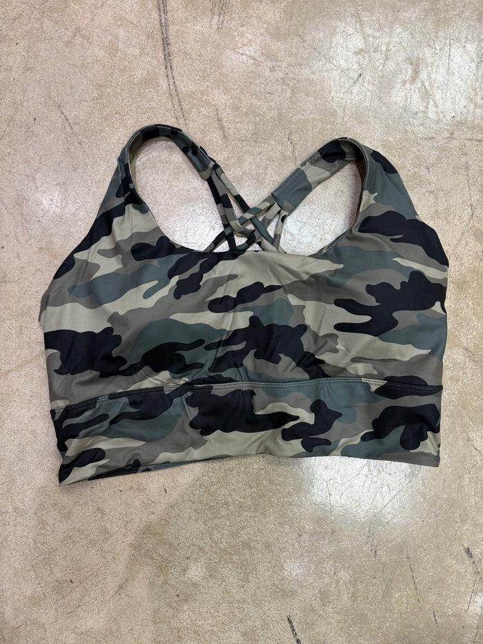 (7) Olive Camo Sports Bra *FINAL SALE* *DOORBUSTER*