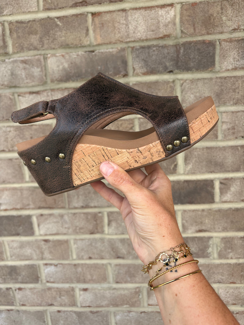 Espresso Crinkle Carleys by Corkys Footwear