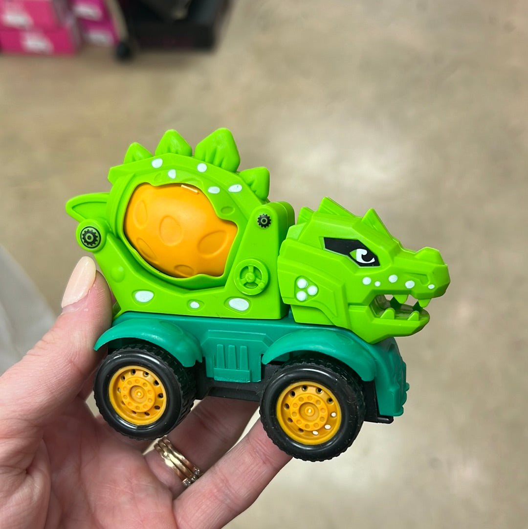 2406- Pull Back Dinosaur Trucks