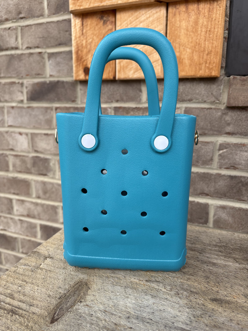 Mini Rubber Crossbody Bag *PICK COLOR*