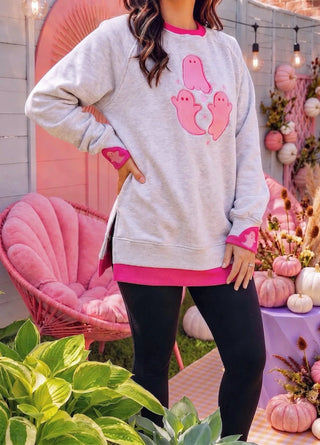 *PREORDER* Pretty Little Ghosts LayerPop™ Double Cuffs Sweatshirt by JadyK