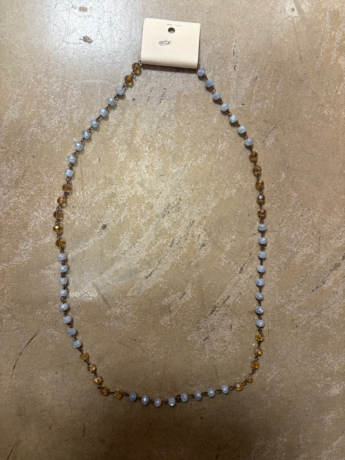 Golden Glow Beaded Layer Necklace