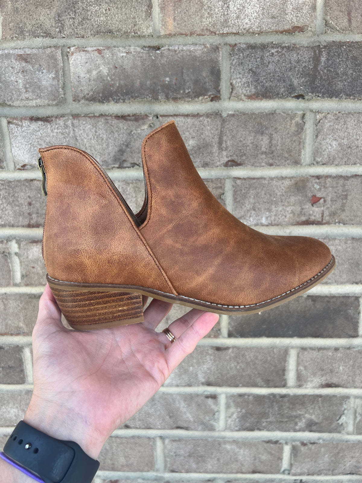 9143- Caramel Vanish Booties by Corkys