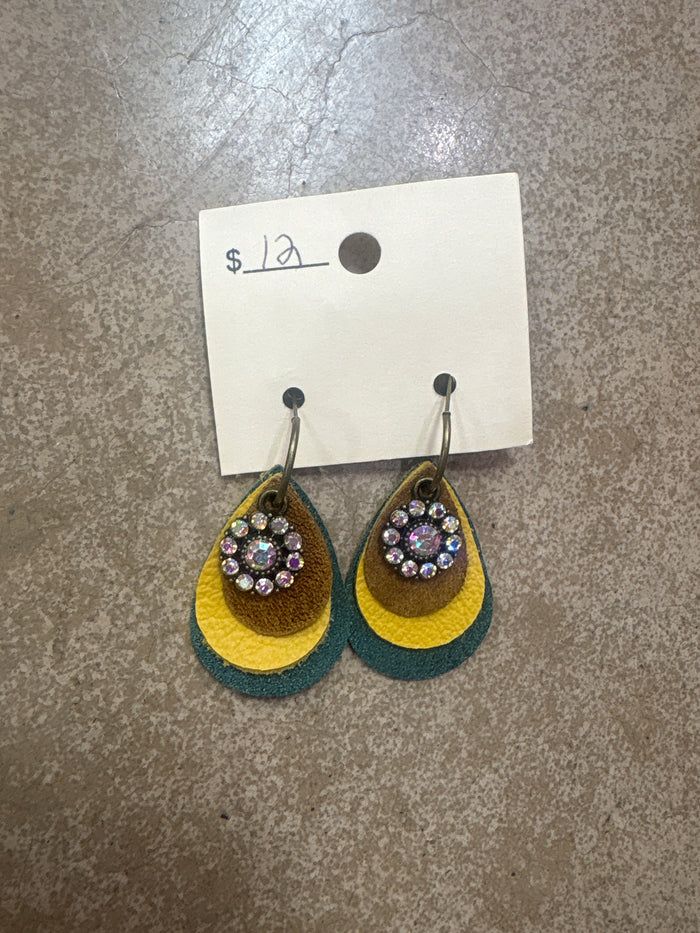 Sunset Sparkle Layered Earrings