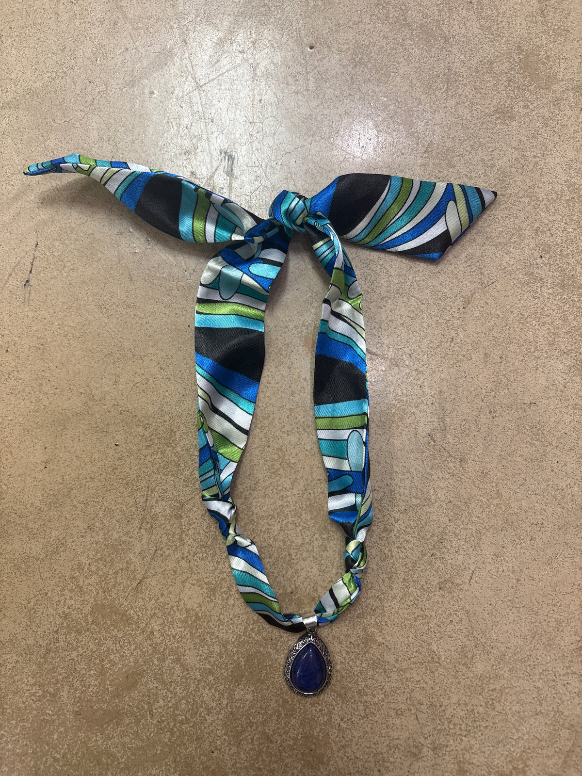 Ocean Wave Scarf Necklace