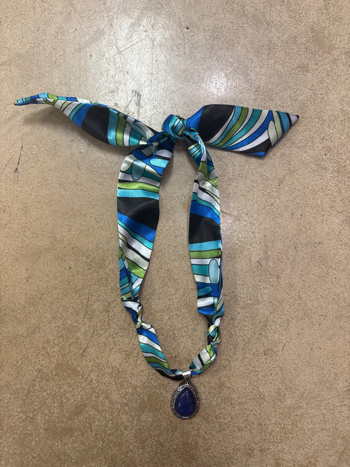 Ocean Wave Scarf Necklace