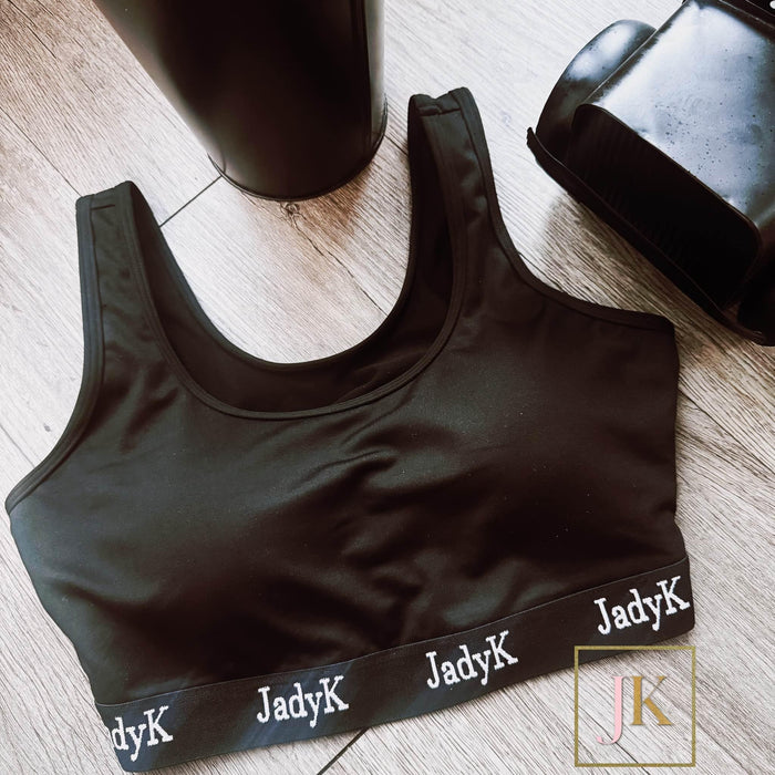 10185- JadyK Arya Luxe Solid Padded Sports Bra