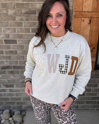 *PREORDER!* WWJD Embroidery Mock Neck Pullover -ends 8/2