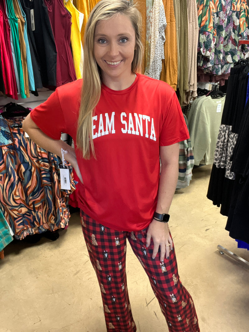 10085- Team Santa Pajama Set by Simply Southern