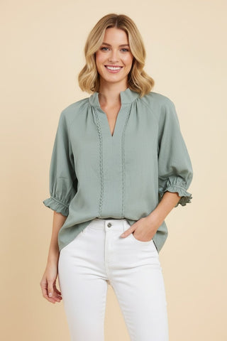 Heimish Relaxed V-Neck Top