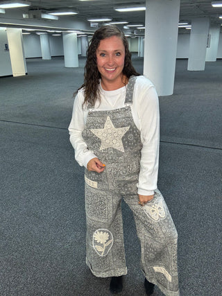 The Wildflower Pearl Patch Overalls | POL ATLANTA