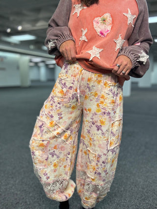 The Wildflower Lace Joggers | POL ATLANTA