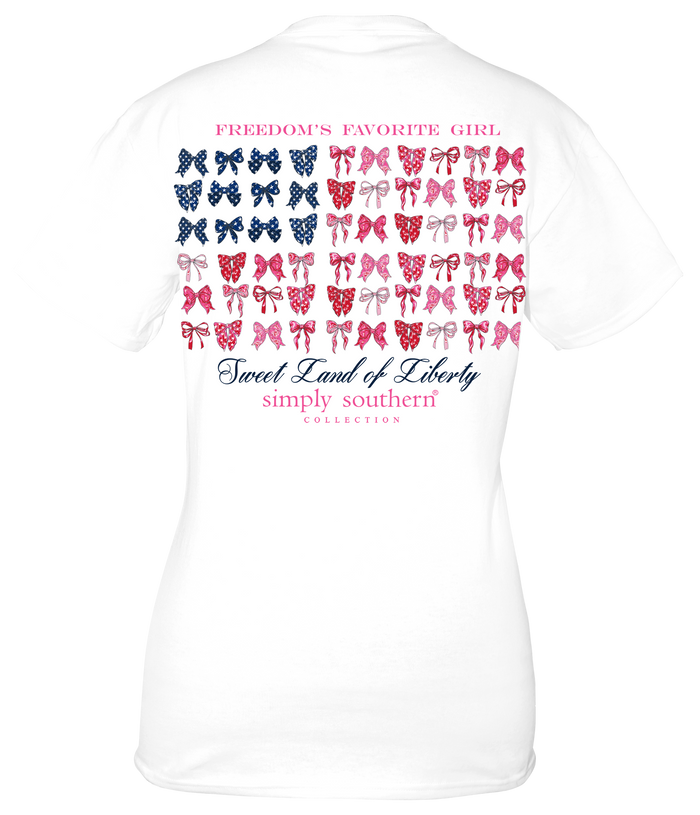 2358-Bow Flag Simply Southern Short Sleeve T-Shirt