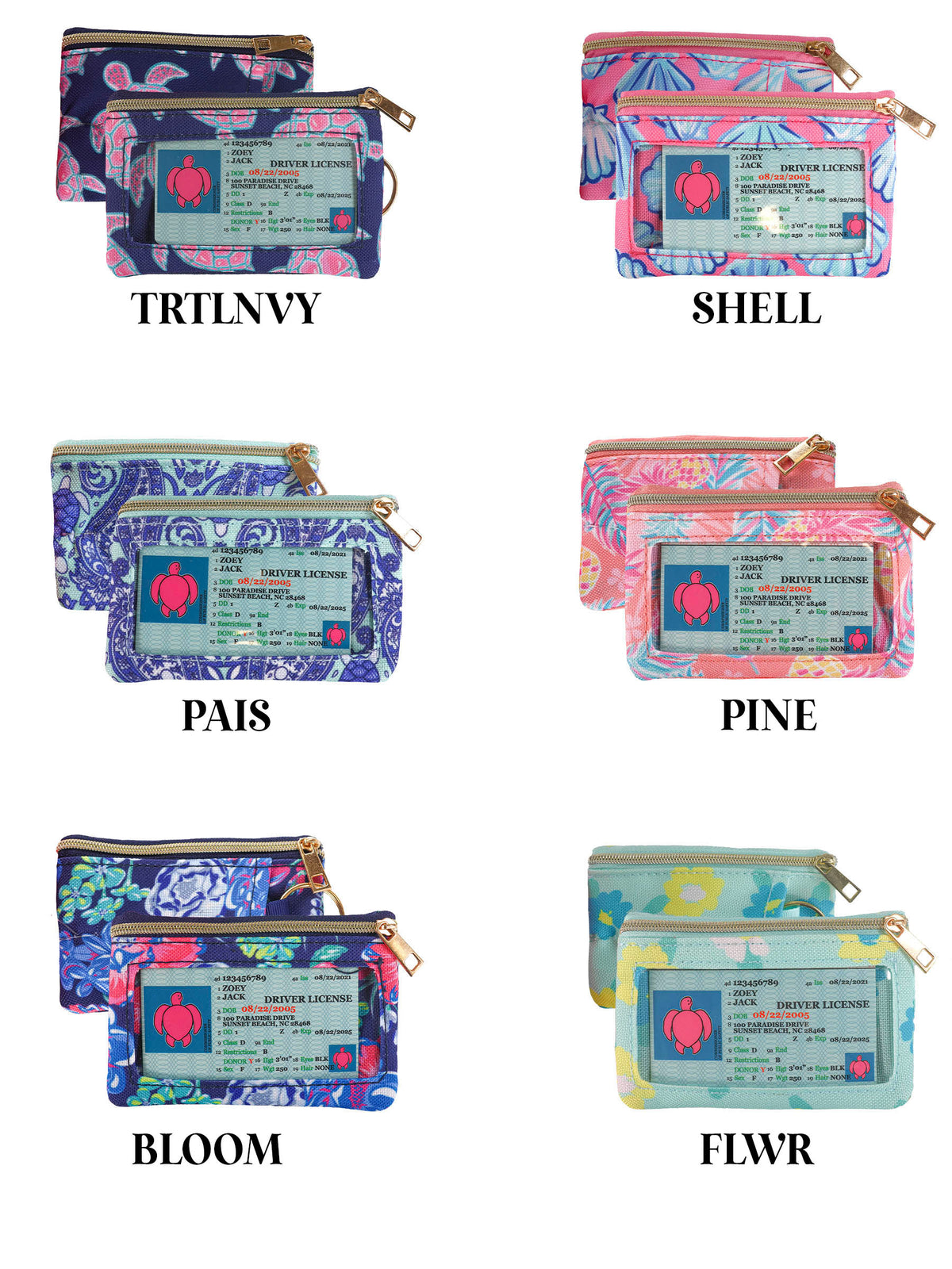2364- Small ID Zip Wallet by Simply Southern