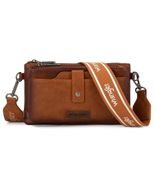 2930- Light Brown Crossbody Wrangler Purse