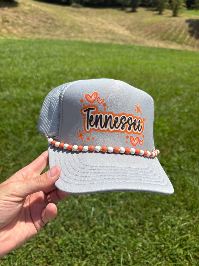 We've Got Spirit Hat Band - Orange and White *TN COLLECTION*