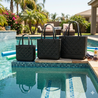 Black Quilted Bogg Bag *3 SIZES*