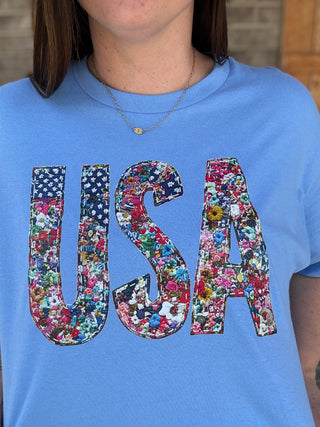 *PREORDER!* Floral USA Graphic Tee