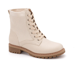9142- Cream Creep It Real Lace Up Boots by Corkys