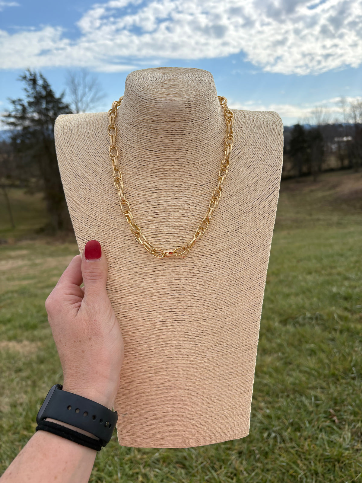 8528- Gold Chain Necklace