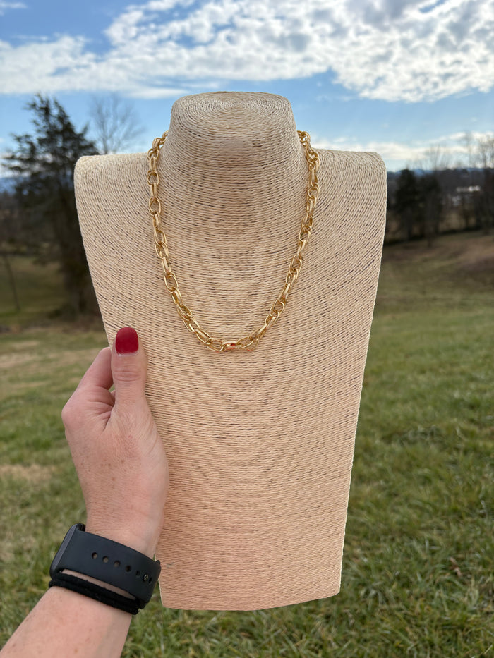 8528- Gold Chain Necklace