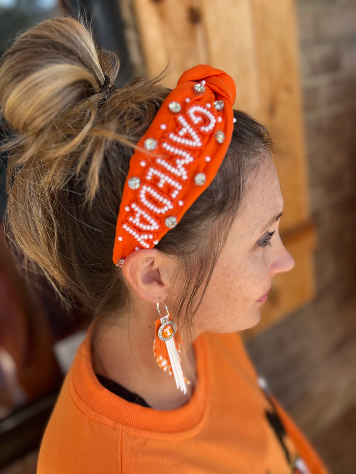 9909- Beaded Game Day Headband *TN COLLECTION*