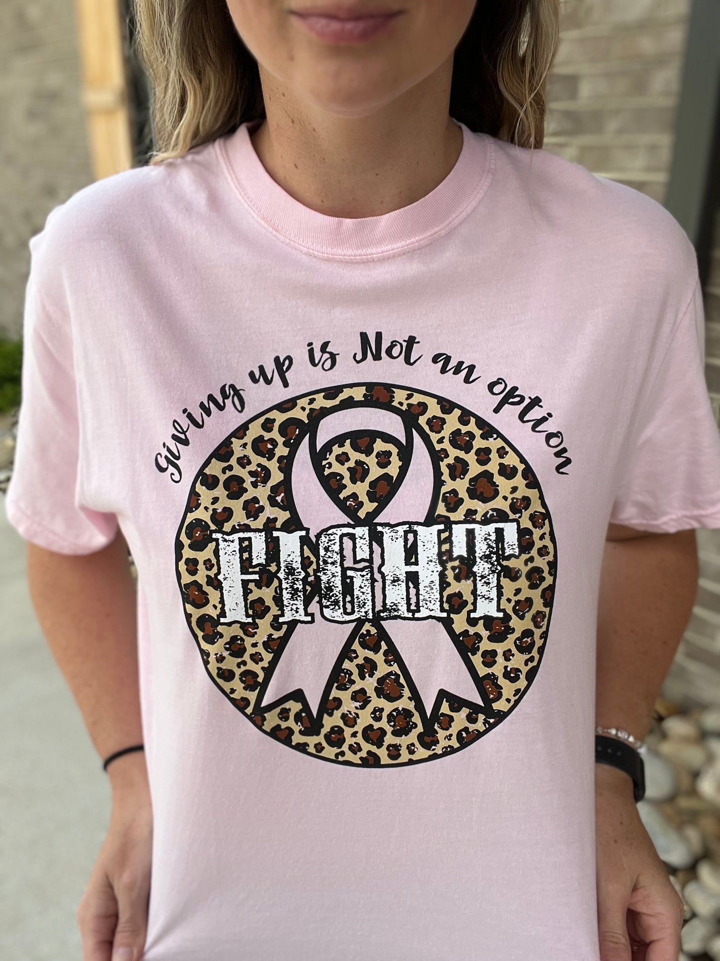 9957- Giving Up Is Not A Option - FIGHT Graphic Tee