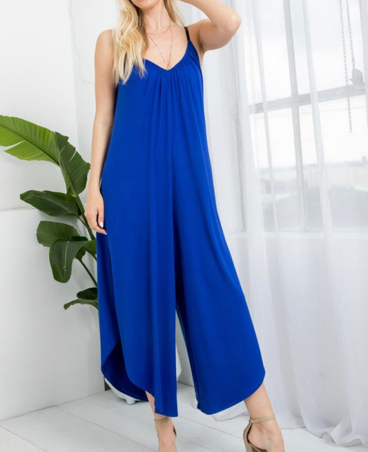 10021- Royal Blue Butter Soft Jumpsuit