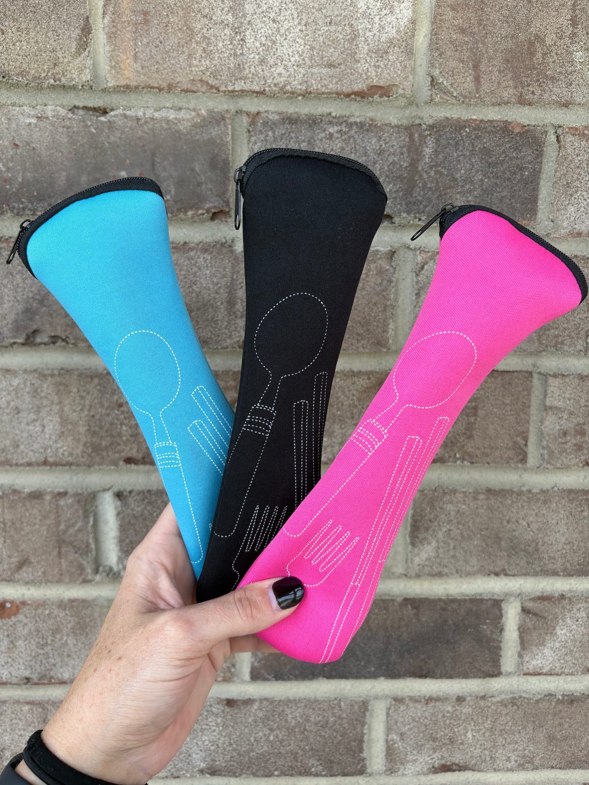 8pc Portable Cutlery Set with Case *PICK COLOR*