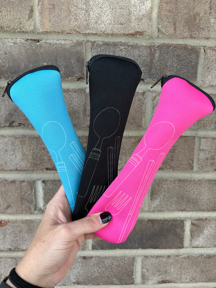 8pc Portable Cutlery Set with Case *PICK COLOR*