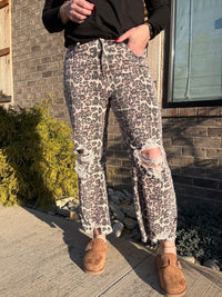 Hear Me Roar Animal Print Jeans by Sterling Kreek