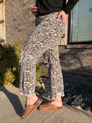 Hear Me Roar Animal Print Jeans by Sterling Kreek