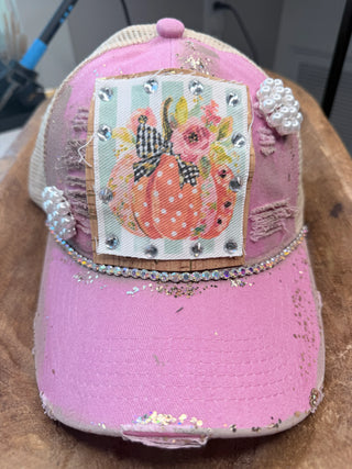 Prettiest Pumpkin In The Patch Christy Cap - Indigo Blue Preorder