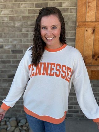 Tennessee Cloudy Knit Ringer Top