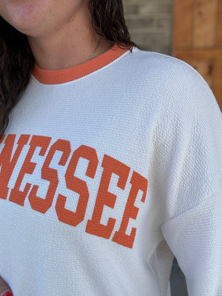 Tennessee Cloudy Knit Ringer Top