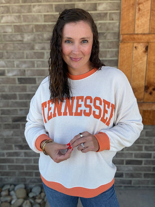 Tennessee Cloudy Knit Ringer Top
