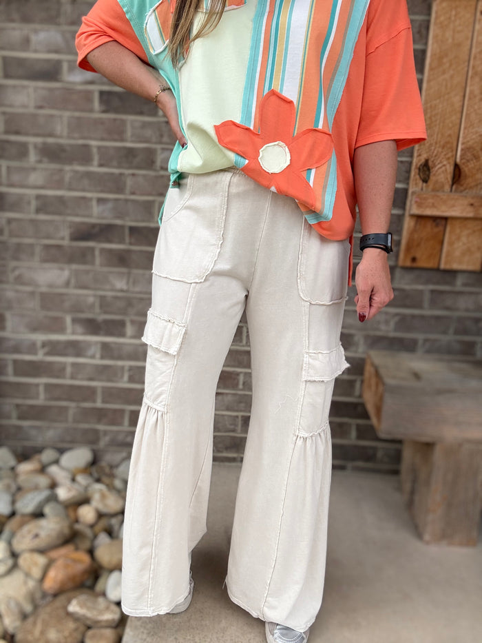 Natural French Terry Pants by J. Her