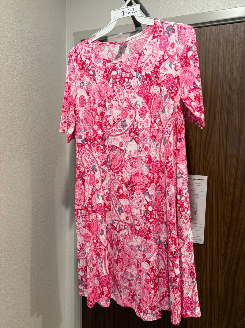 Pink Paisley Bloom Swing Top *DALLAS PREORDER*